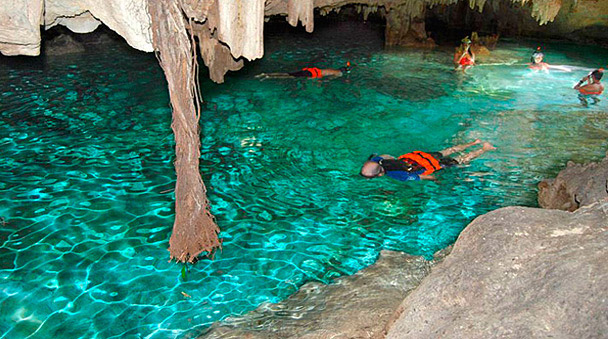 Cenote Actun Chen & Zip-line